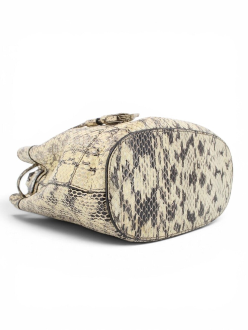 GUCCI Python Marmont Bucket Bag with Gold Hardware Shoulder Purse - Picture 7 of 11